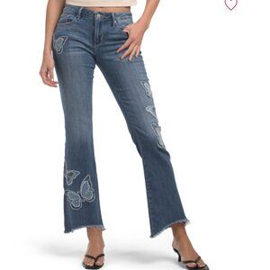 NEW DRIFTWOOD JEANS Eva Butterfly Patchwork Jeans in denim for women 1225 8t4